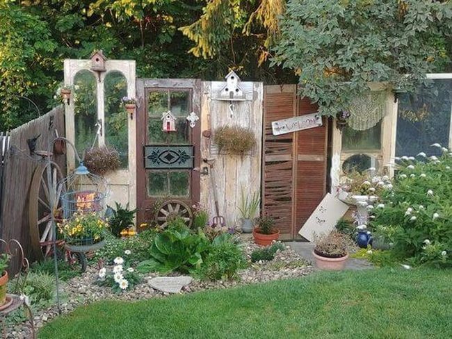 Reclaimed Doors And Blooming Borders