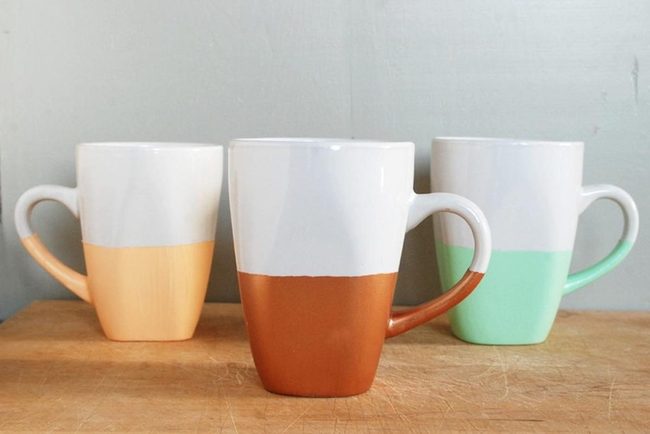 Two-Tone Ceramic With Peachy Mint Contrast