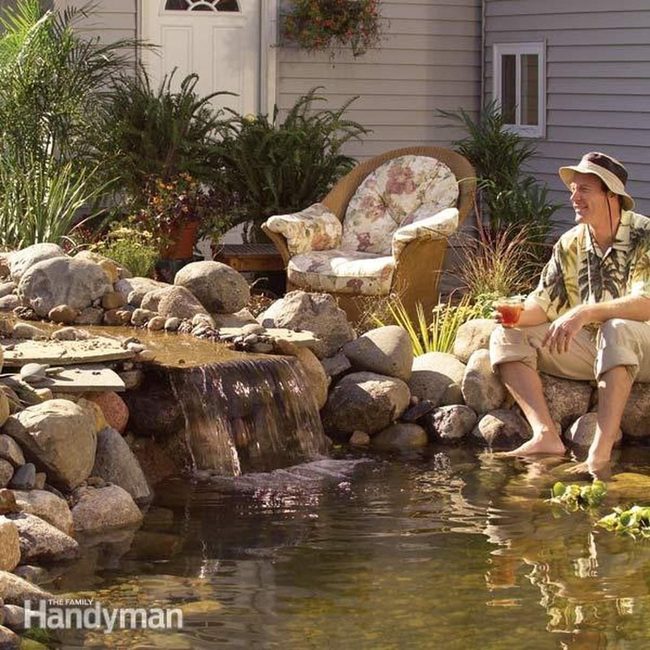 Golden Waterfall Garden Retreat