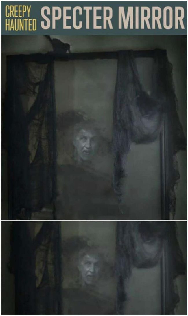 Ghostly Mirror With Thrifted Frames