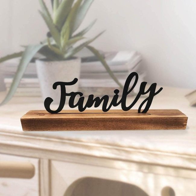 Deep Wood Iron Family Stand