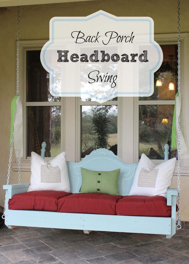 Carved Wood Porch Swing