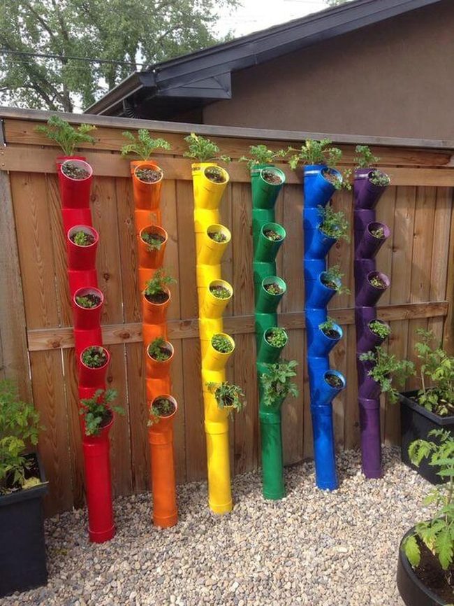 Vertical Herb Tower Rainbow