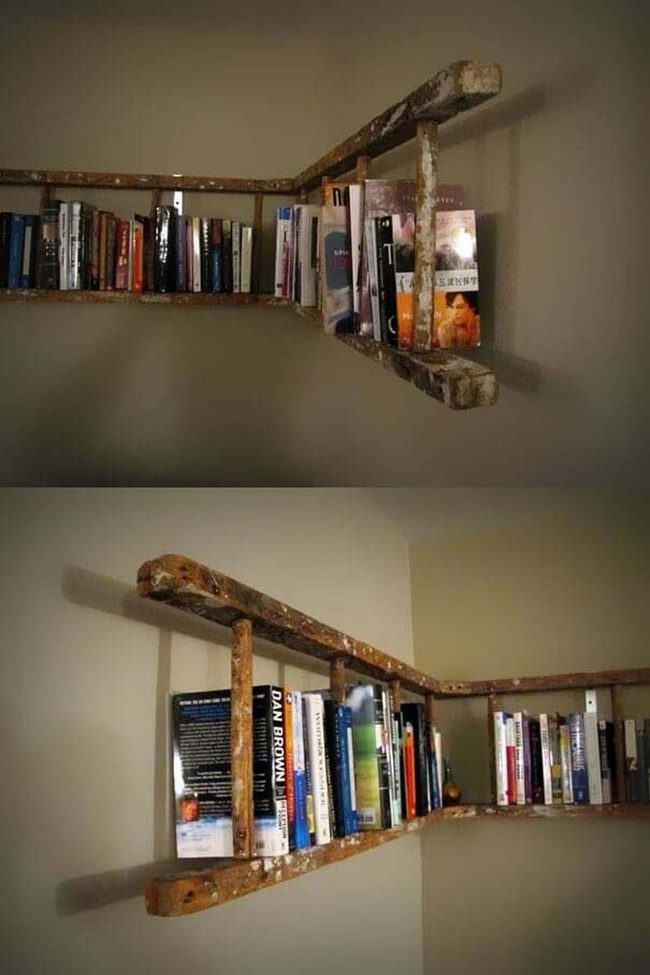 Vintage Ladder Book Display