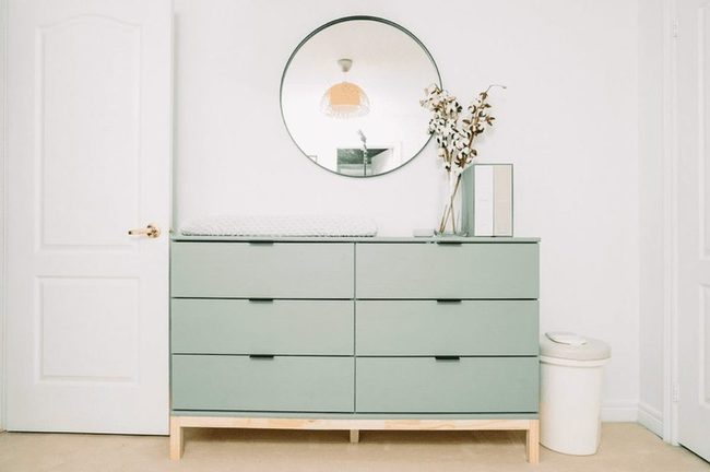 Mint Green Dual-Purpose Dresser