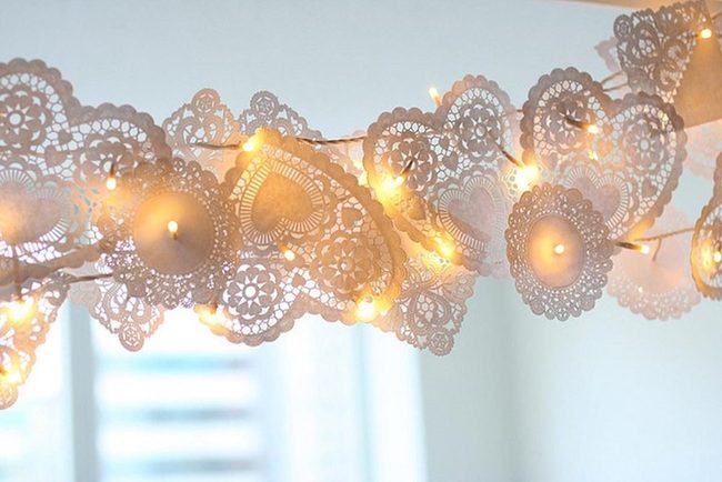 White Paper Hearts Cast Shadows