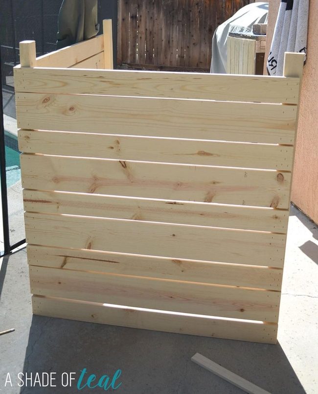 Light Wood Grain Fence Panels