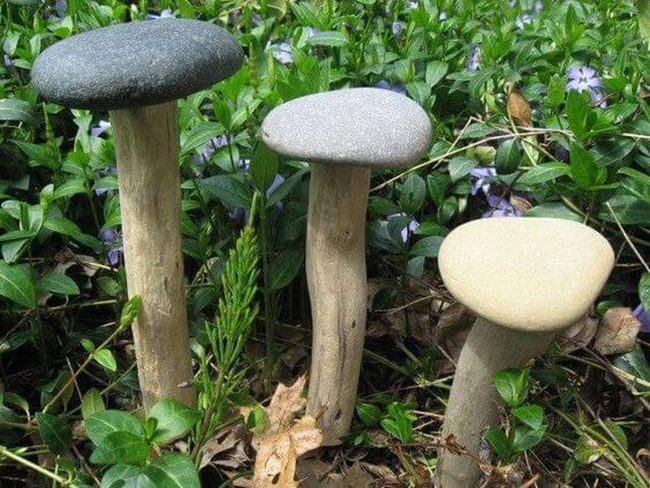 Whimsical Stone Mushroom Heights