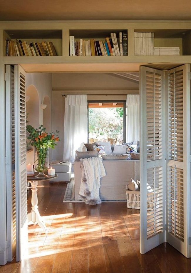 White Curtains, Wooden Warmth, Sunlit Reading