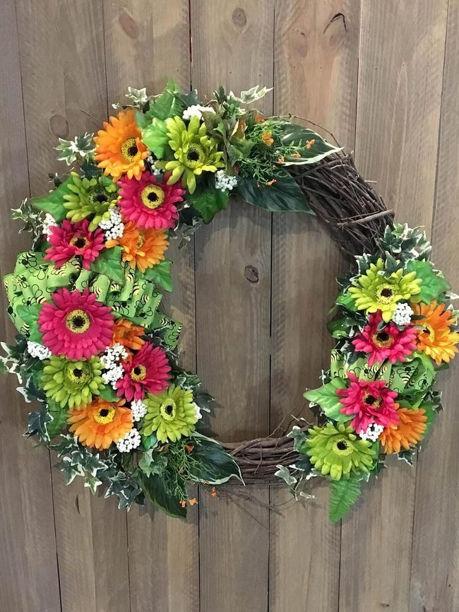 Gerbera Daisies Door Welcome