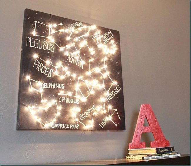 Crimson Letter Against Gray Canvas