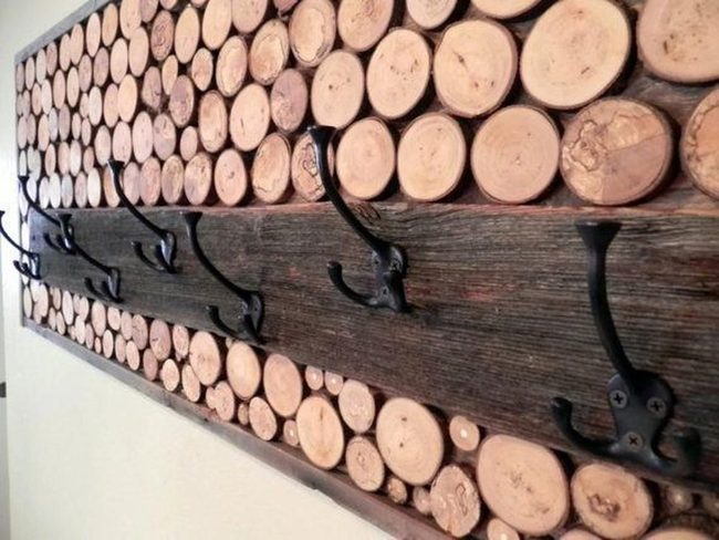 Solid Wood Cabin Coat Rack