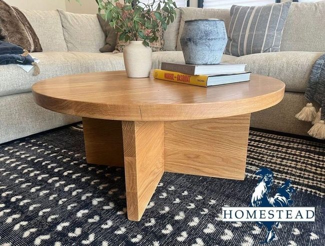 White Oak Round Table Simplicity