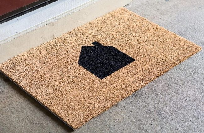 Tan House Silhouette Doormat
