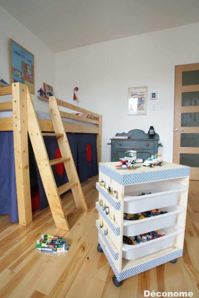 Rolling Lego Storage On Wheels
