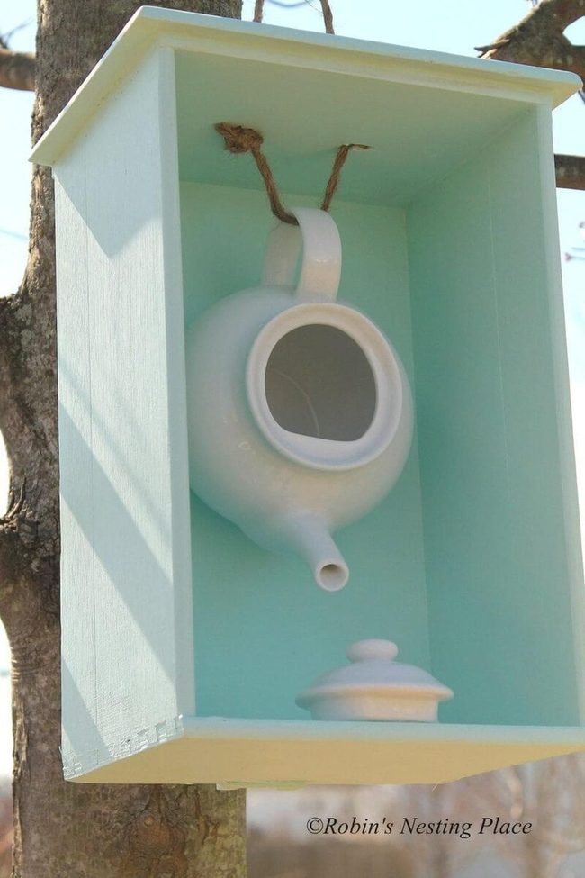 Painted Drawer Brings Birds Home