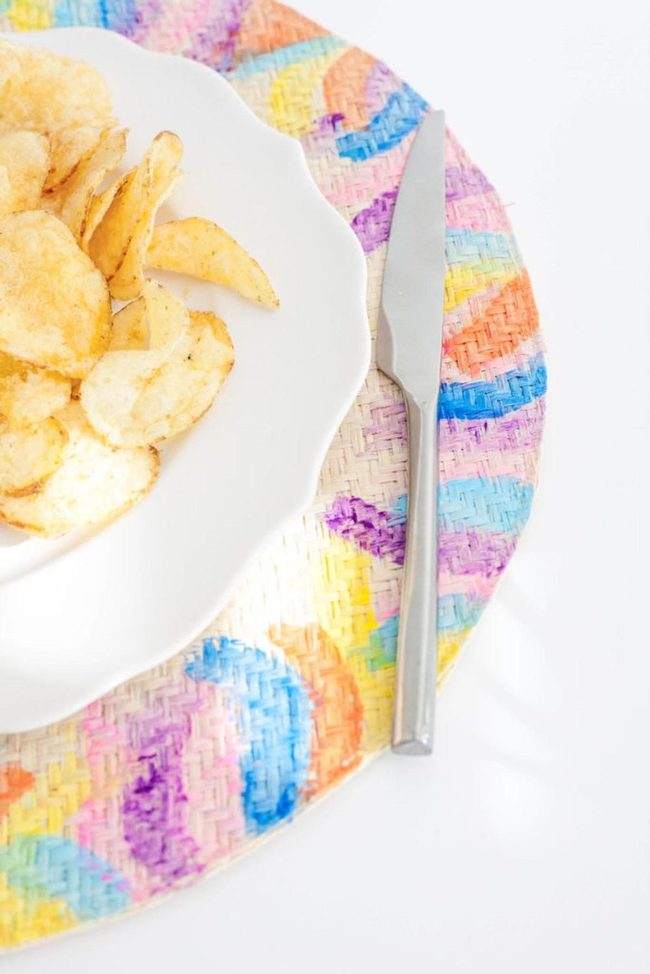 Crispy Chips Colorful Woven Mats