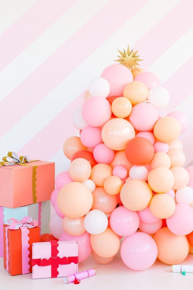 Oversized Balloon Christmas Tree