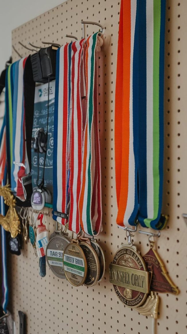 Hanging Memories On Teak Pegs