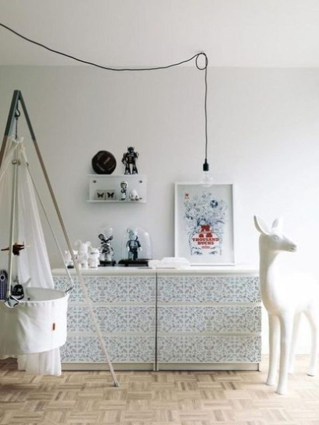 White Walls, Pastels, And Deer