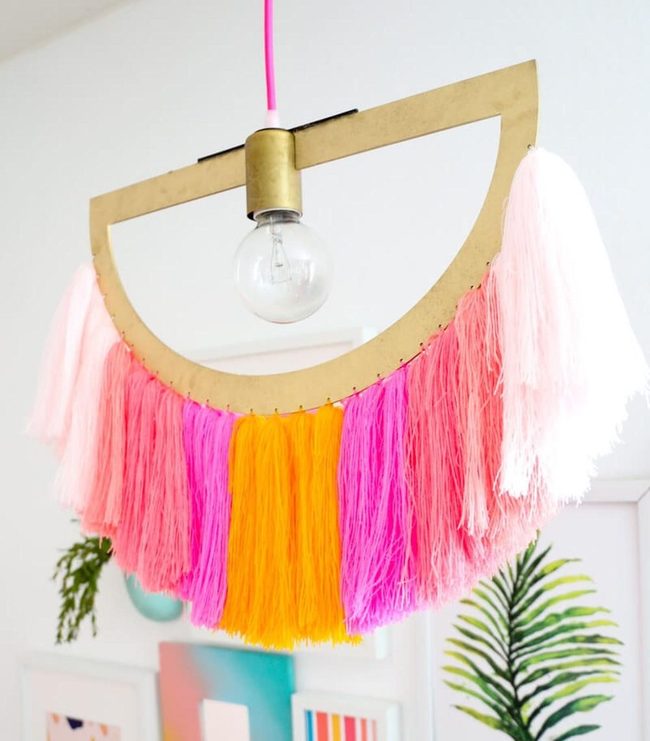 Rainbow Fringe Light Transformation