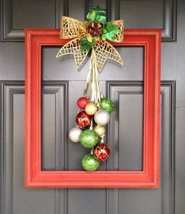 Red Frame Golden Sparkle