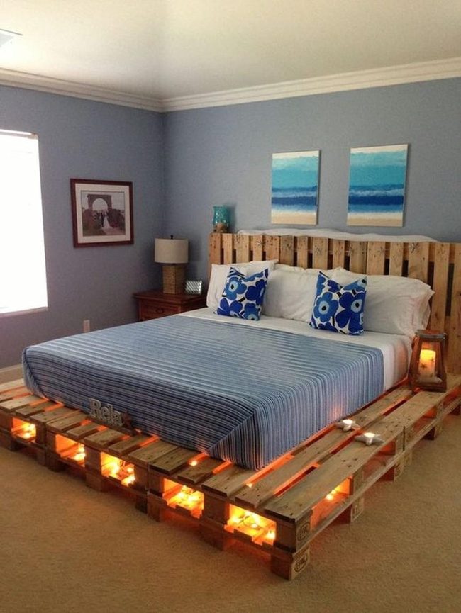 Wooden Pallet Bed Frame