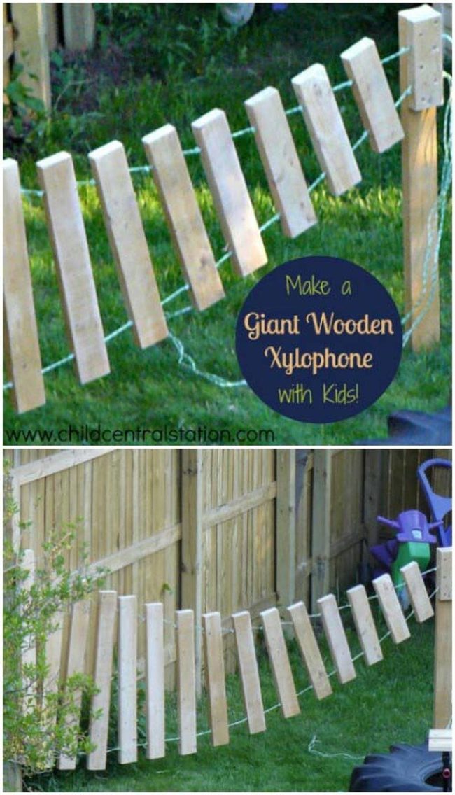 Wooden Backyard Xylophone For Kids