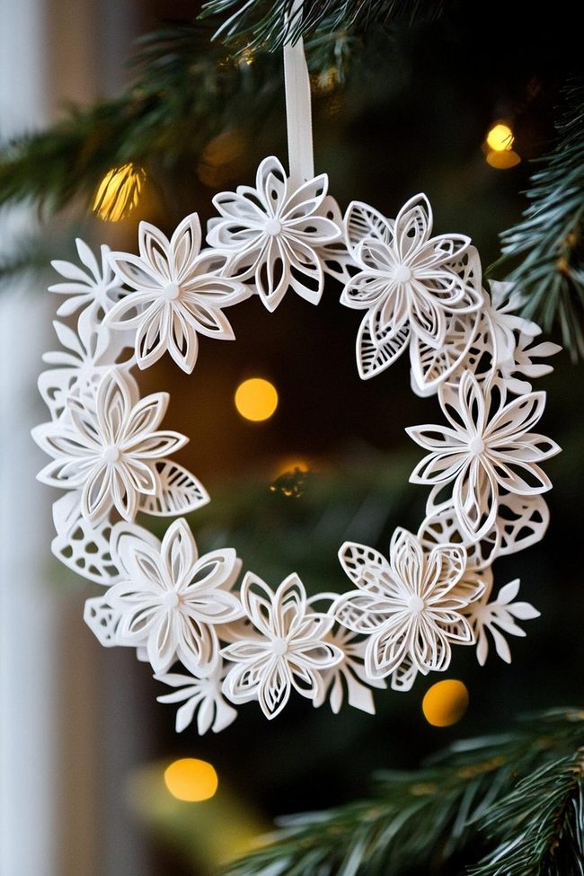 White Bleach Designs Brown Ornaments