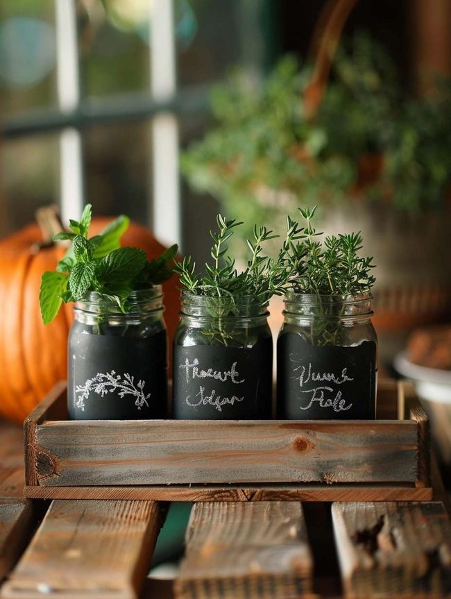 Fresh Herbs Autumn Kitchen Display