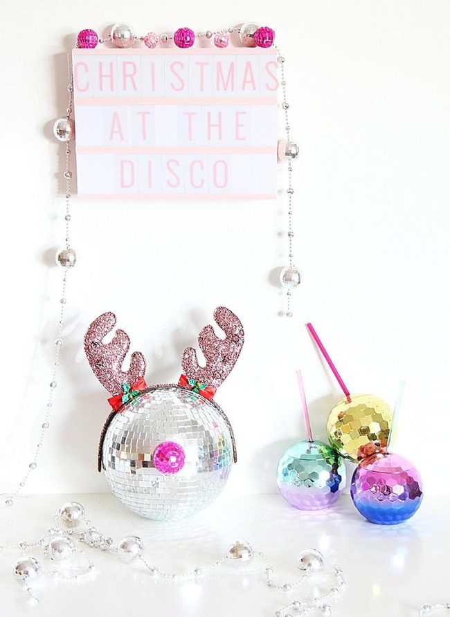 Pink Antlers Meet Disco Sparkle
