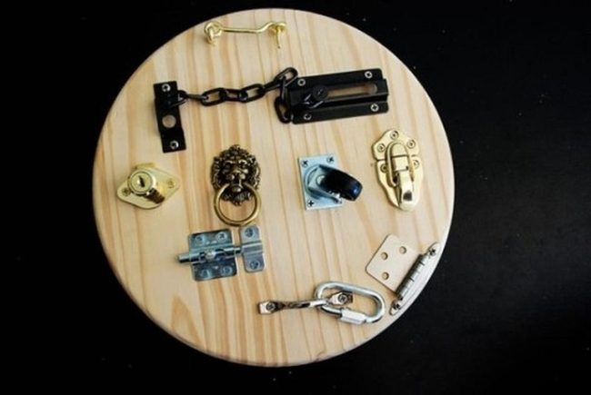 Golden Lion Among Vintage Locks