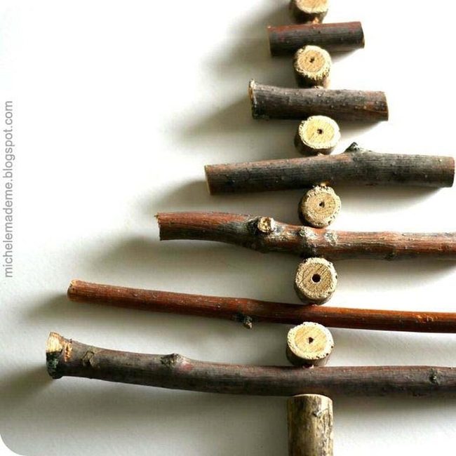 Dried Twig Christmas Trees