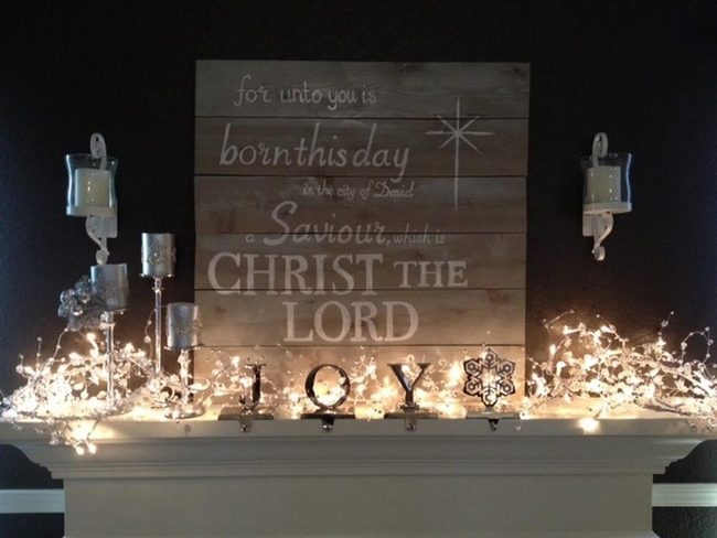 White And Silver Mantel Brilliance
