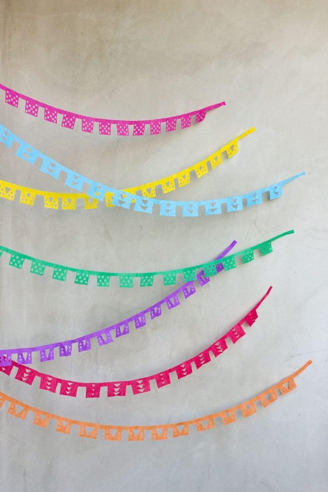 Colorful Paper Cutouts Wall Decor