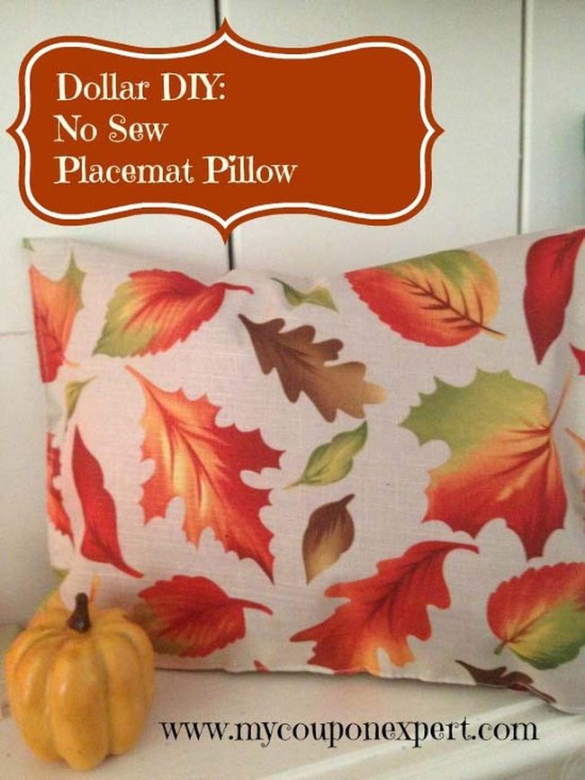 Dollar Store Placemat Pillows