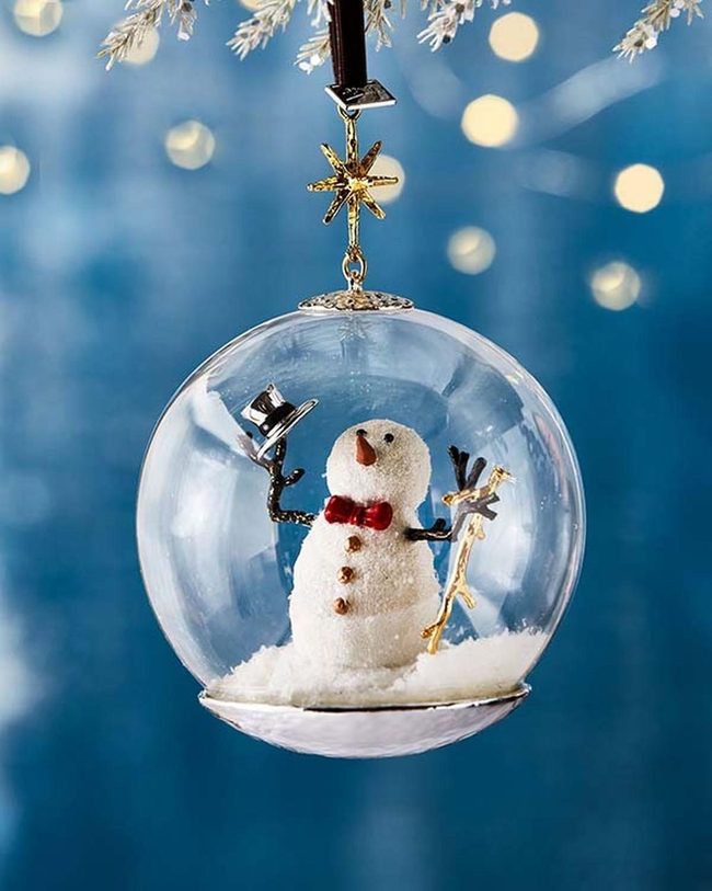 Dapper Snowman With Shiny Buttons