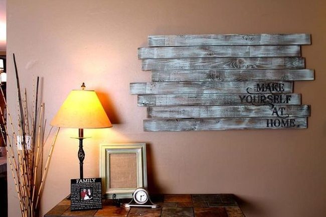 Weathered Wood Letters On Reclaimed Posts
