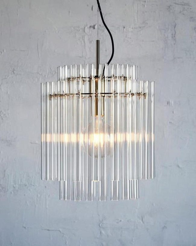Clear Glass Rods Cast Prismatic Shadows
