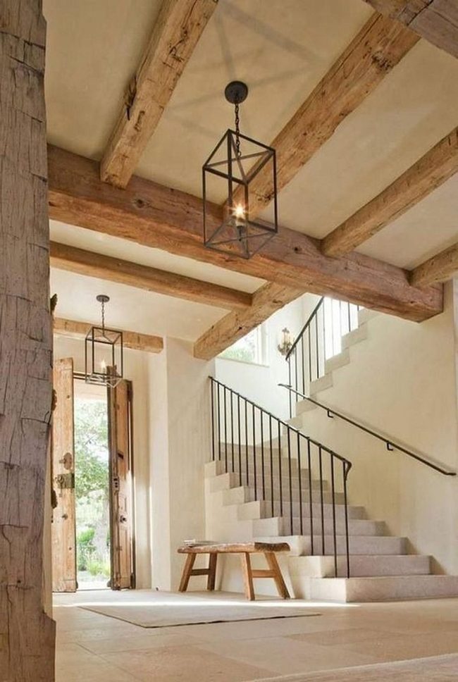 Wooden Beams Meet Modern Metal