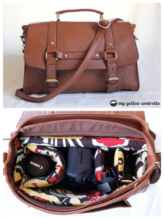 Brown Leather With Colorful Patterned Interior