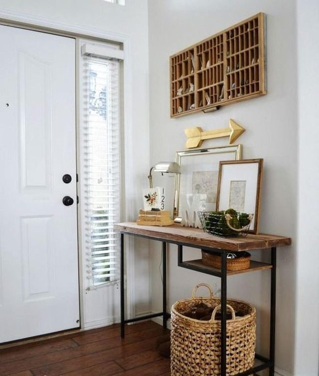 Golden Arrow Wooden Entryway