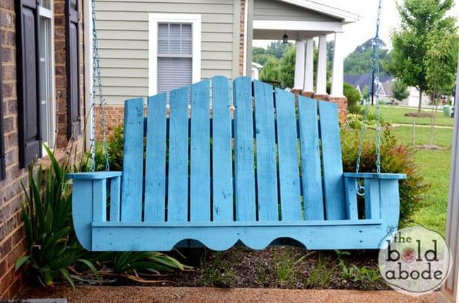 Colorful Pallet Wood Swings