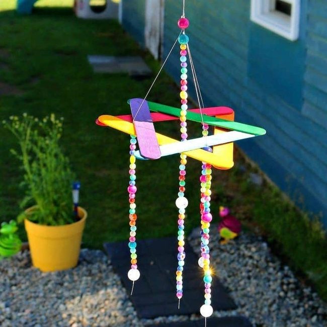 Beaded Star Wind Chime Sparkles