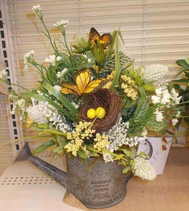 Watering Can Bursting Blooms
