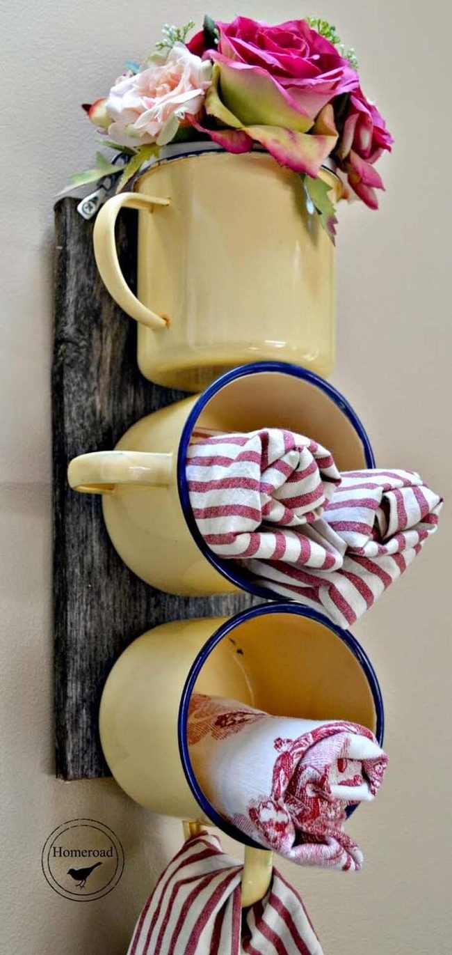 Salvaged Metal Kitchen Storage