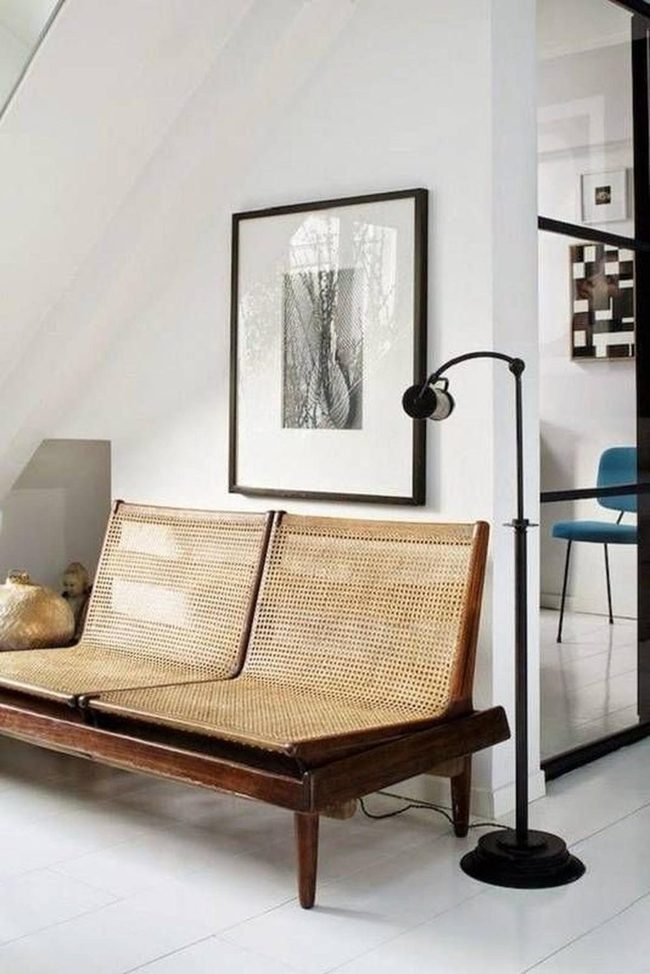 Natural Wood Bench Scandinavian Simplicity