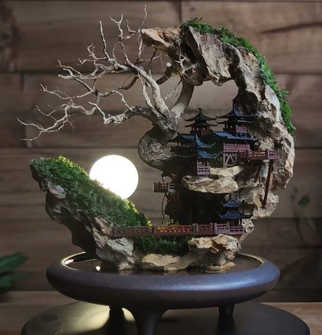 Moonlit Moss Miniature Forest