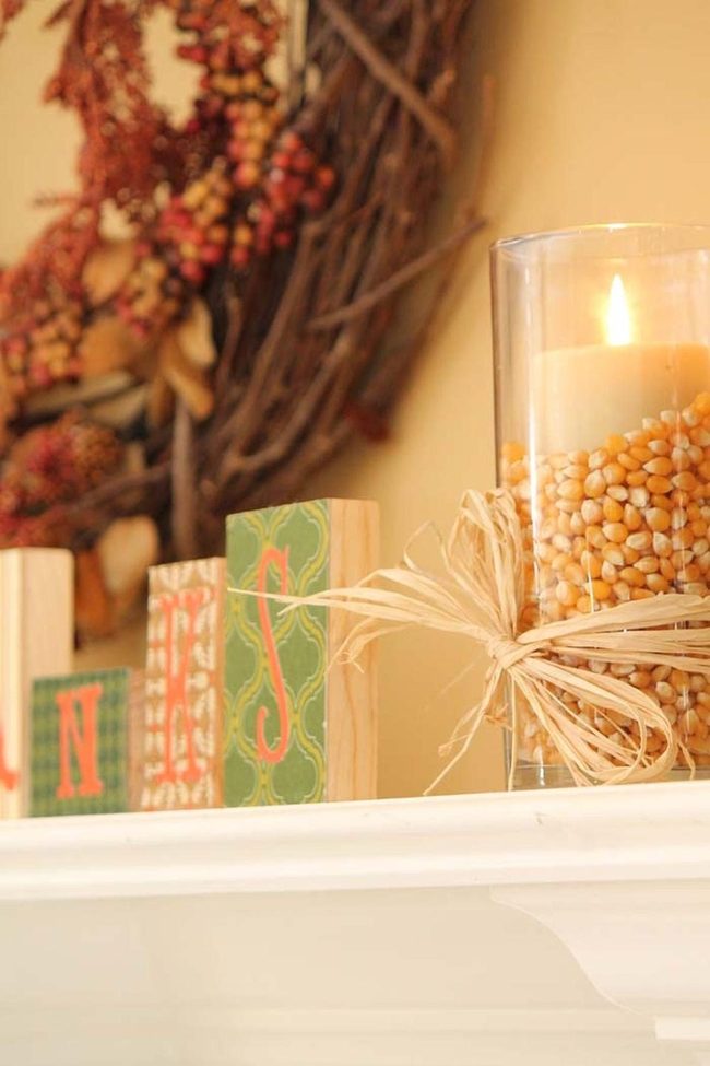 Layered Kernels And Beans Glass Jars