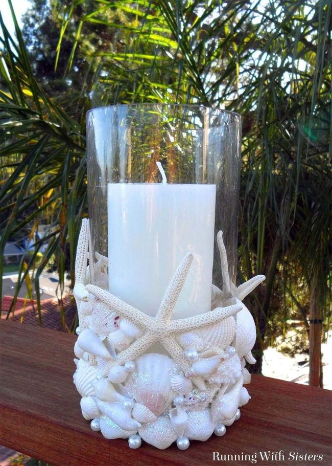 Seashell Candlelight Coastal Glow